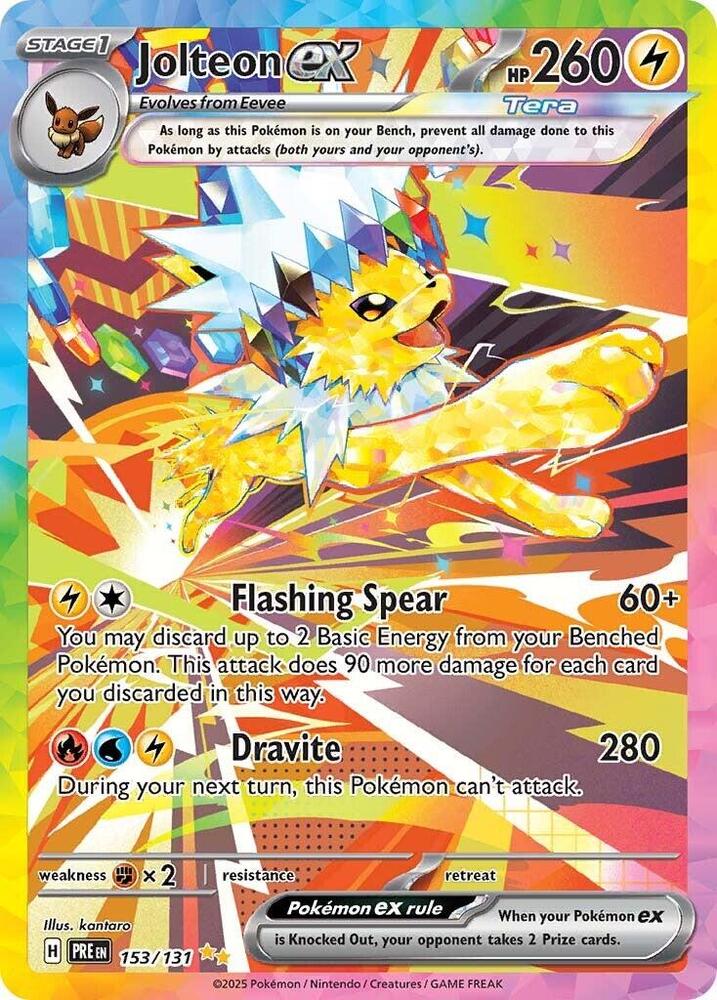 Jolteon ex (153/131) [Scarlet & Violet: Prismatic Evolutions] | Good Games Morley
