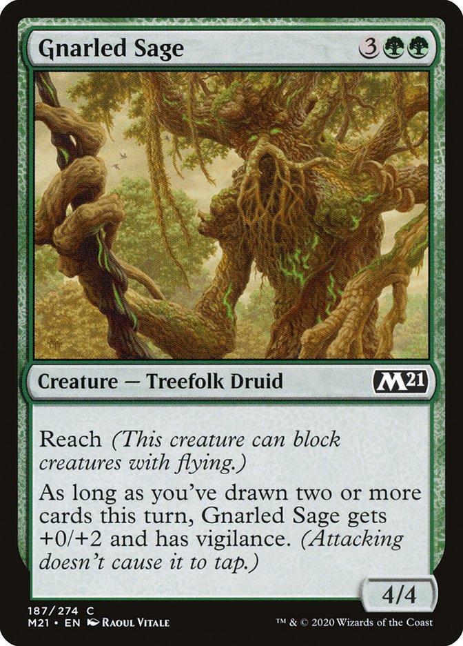 Gnarled Sage 187/274 (Core Set 2021)  - Foil | Good Games Morley