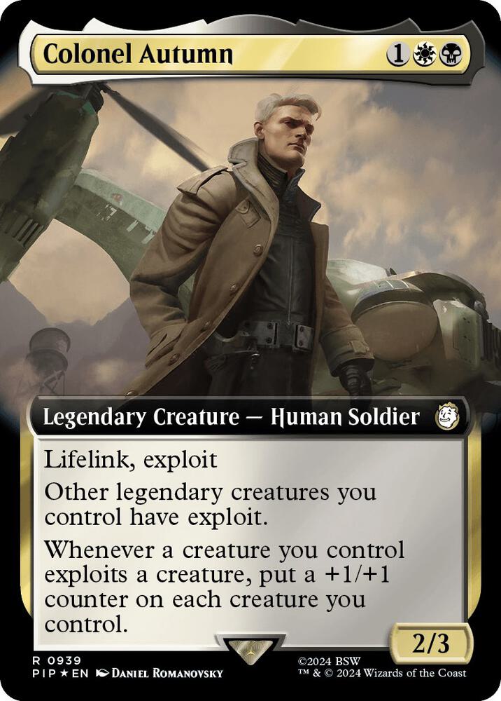 Colonel Autumn 939/326 (Universes Beyond: Fallout)  - Extended Art Surge Foil | Good Games Morley