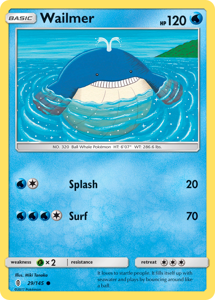 Wailmer (29/145) [Sun & Moon: Guardians Rising] | Good Games Morley