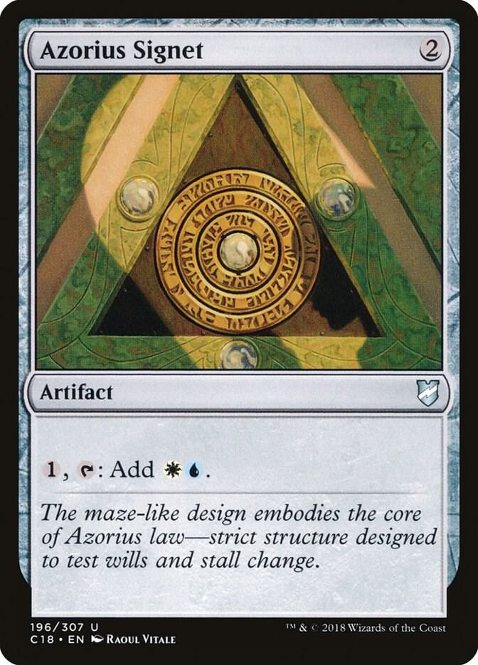 Azorius Signet 196/307 (Commander 2018)  | Good Games Morley