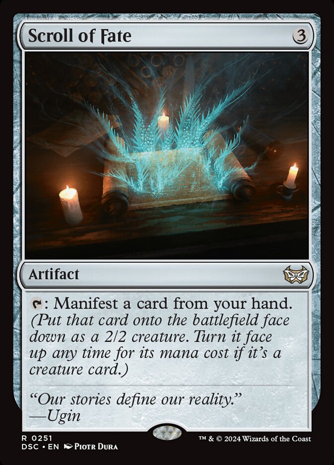 Scroll of Fate 251/40 (Commander: Duskmourn: House of Horror)  | Good Games Morley