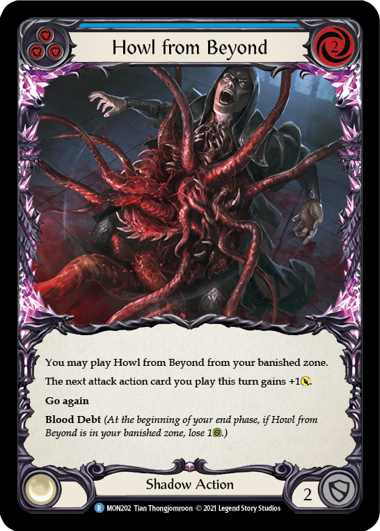 Howl from Beyond (Blue) [MON202] (Monarch)  1st Edition Normal | Good Games Morley