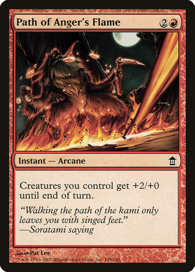 Path of Anger's Flame 109/165 (Saviors of Kamigawa)  - Foil | Good Games Morley