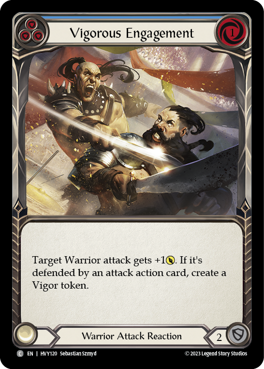 Vigorous Engagement (Blue) [HVY120] (Heavy Hitters)  Rainbow Foil | Good Games Morley
