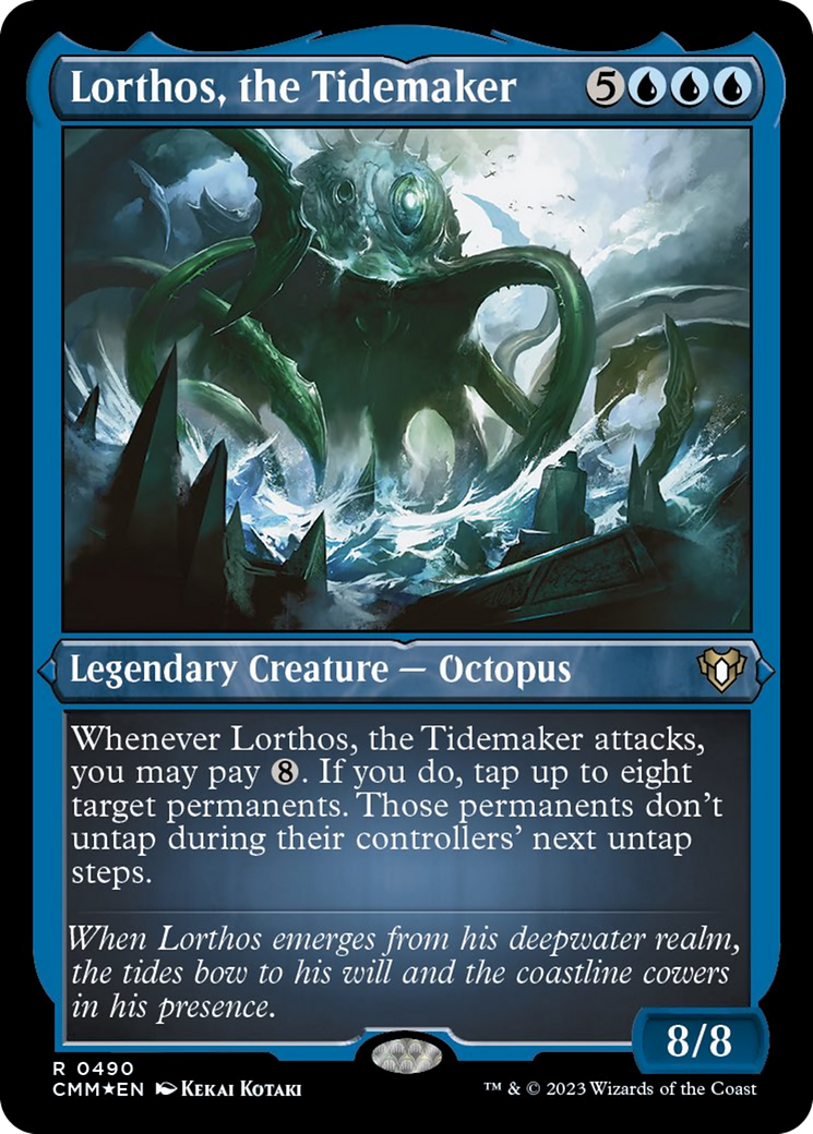 Lorthos, the Tidemaker (Foil Etched) [Commander Masters] | Good Games Morley