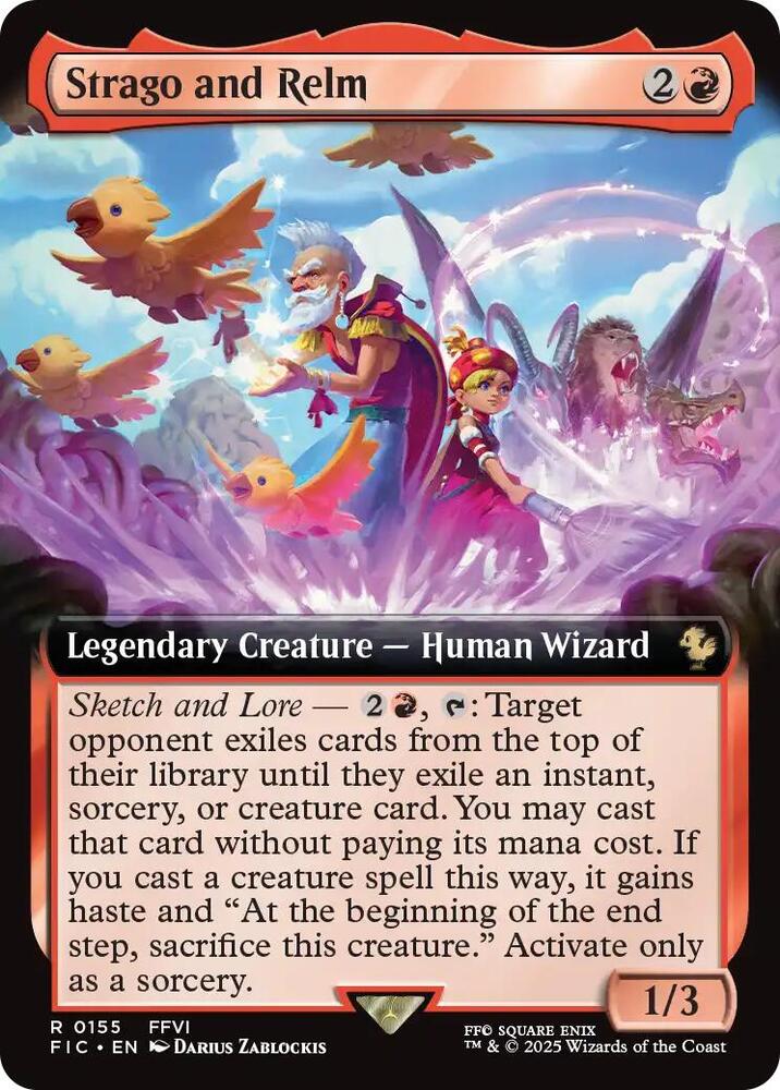 Strago and Relm 155 (Commander: FINAL FANTASY)  - Extended Art | Good Games Morley