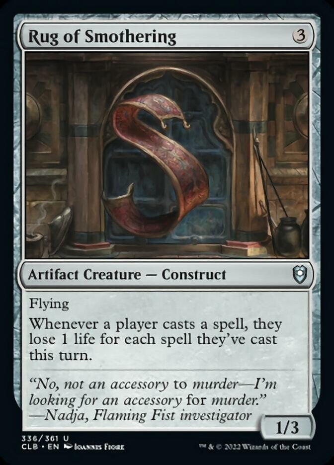 Rug of Smothering [Commander Legends: Battle for Baldur's Gate] | Good Games Morley