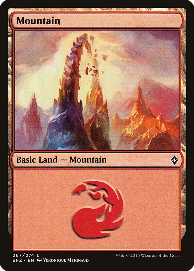 Mountain (267) [Battle for Zendikar] | Good Games Morley