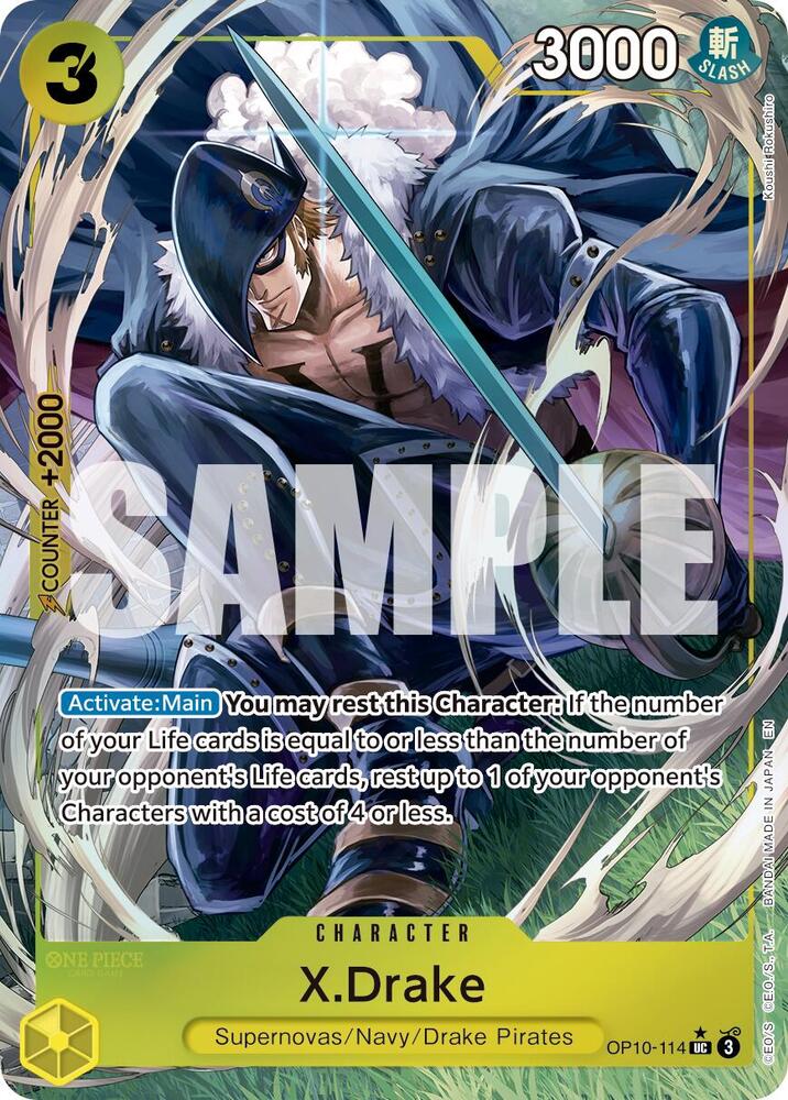 X.Drake OP10-114 (Premium Booster -The Best- Vol. 2)  - Alternate Art Foil | Good Games Morley