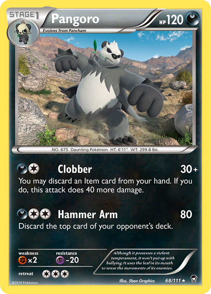 Pangoro (68/111) [XY: Furious Fists] | Good Games Morley