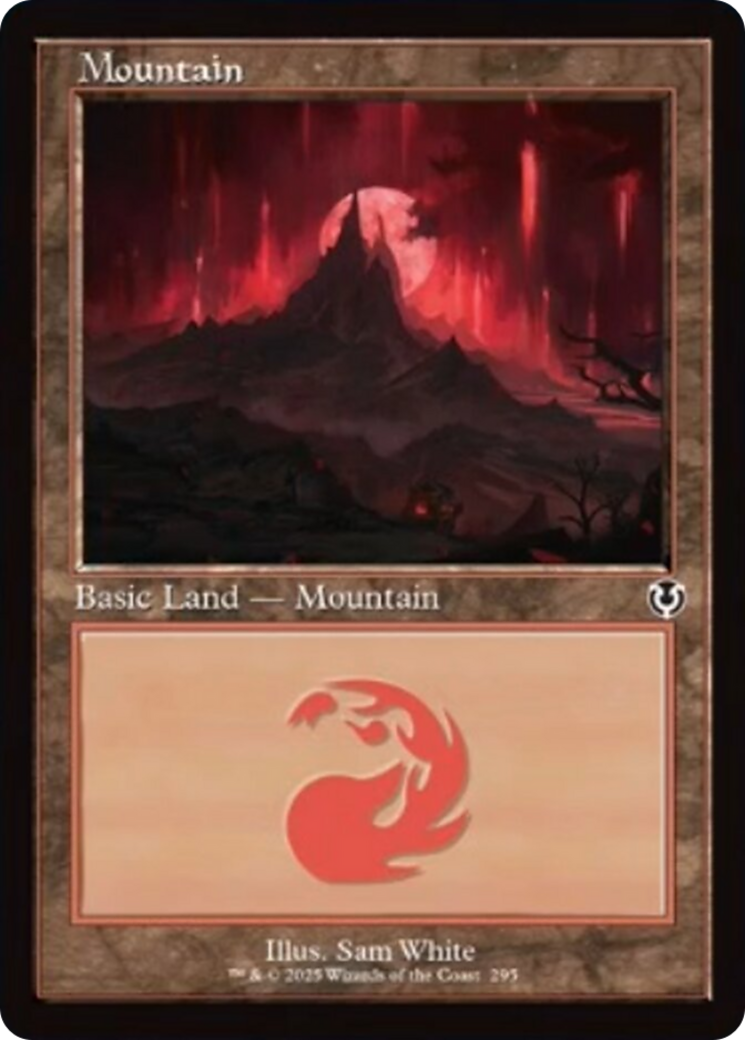 Mountain (295) (Retro Frame) [Innistrad Remastered] | Good Games Morley