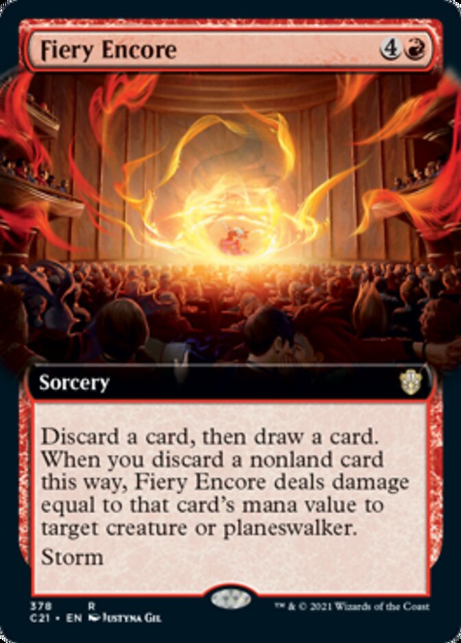 Fiery Encore (Extended Art) [Commander 2021] | Good Games Morley