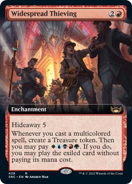Widespread Thieving Extended Art 428/281 (Streets of New Capenna)  | Good Games Morley