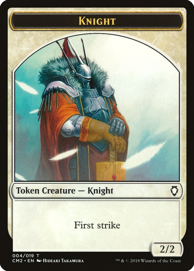 Knight Token [Commander Anthology Volume II Tokens] | Good Games Morley