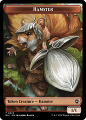 Hamster // Beast (024) Double-Sided Token [Bloomburrow Commander Tokens] | Good Games Morley