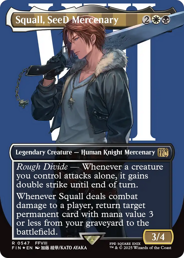 Squall, SeeD Mercenary (Borderless) (Surge Foil) [FINAL FANTASY] | Good Games Morley
