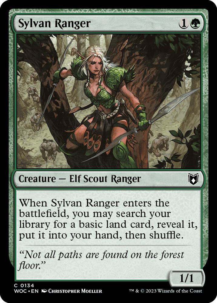 Sylvan Ranger 134/173 (Commander: Wilds of Eldraine)  | Good Games Morley