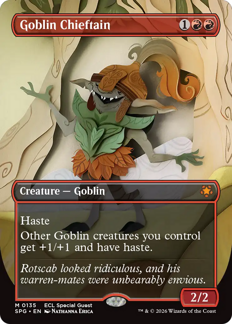 Goblin Chieftain (Borderless) [Lorwyn Eclipsed Special Guests] | Good Games Morley