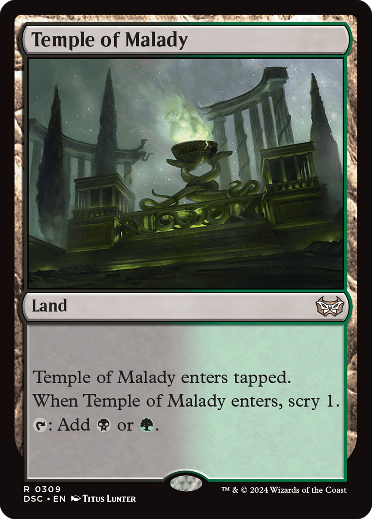 Temple of Malady [Duskmourn: House of Horror Commander] | Good Games Morley