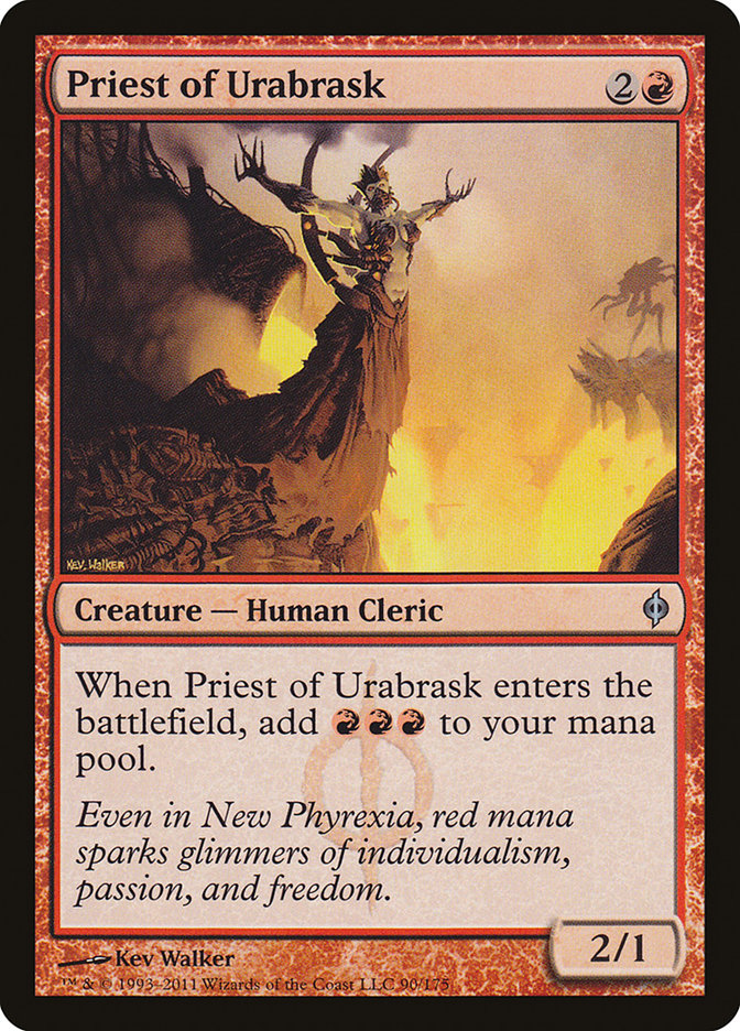Priest of Urabrask 90/175 (New Phyrexia)  | Good Games Morley