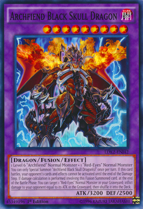 Archfiend Black Skull Dragon [LDK2-ENJ42] Common | Good Games Morley