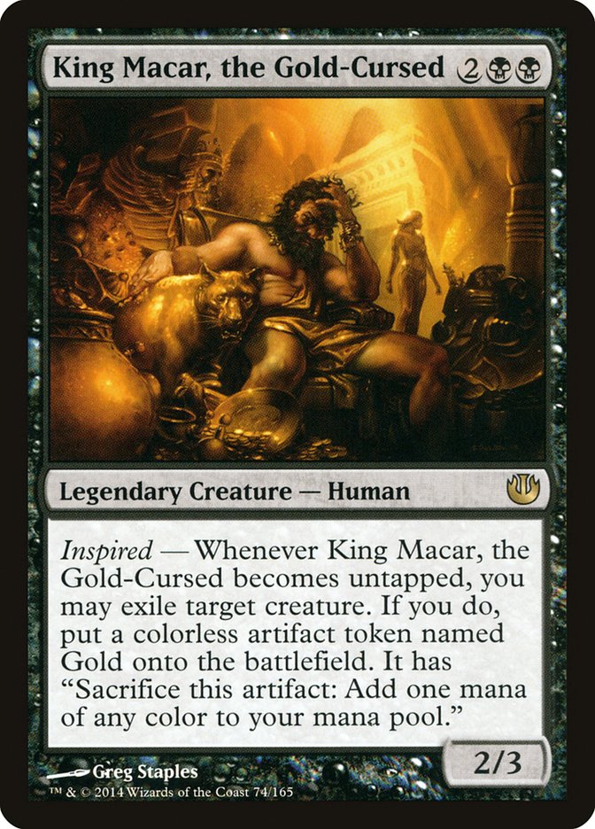 King Macar, the Gold-Cursed 74/165 (Journey Into Nyx)  | Good Games Morley