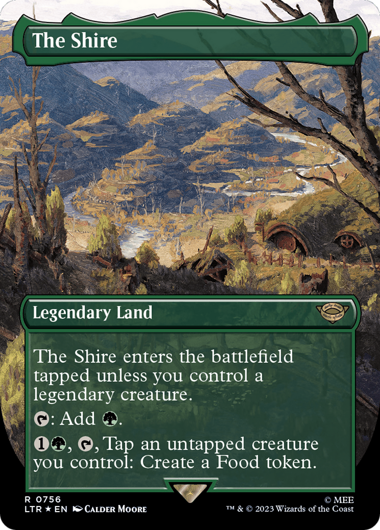 The Shire (Borderless) (Surge Foil) [The Lord of the Rings: Tales of Middle-Earth] | Good Games Morley