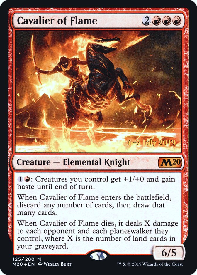 Cavalier of Flame [Core Set 2020 Prerelease Promos] | Good Games Morley