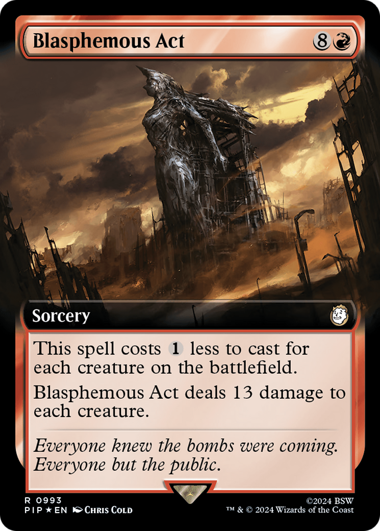 Blasphemous Act (Extended Art) (Surge Foil) [Fallout] | Good Games Morley