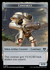 Elemental (0026) // Construct (0041) Double-Sided Token [Commander Masters Tokens] | Good Games Morley
