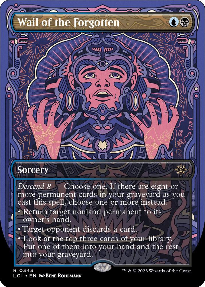 Wail of the Forgotten Borderless 343 (The Lost Caverns of Ixalan)  - Borderless Foil | Good Games Morley