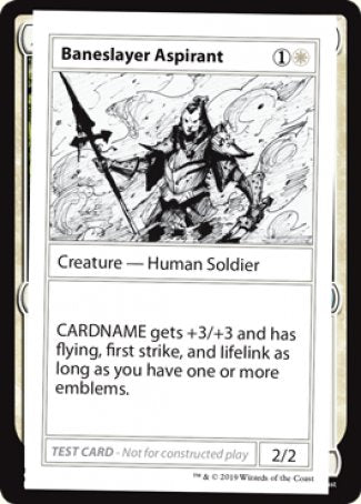Baneslayer Aspirant (2021 Edition) [Mystery Booster Playtest Cards] | Good Games Morley