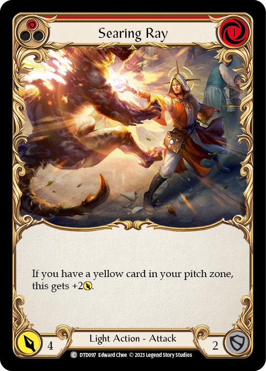 Searing Ray (Red) [DTD097] (Dusk Till Dawn)  Rainbow Foil | Good Games Morley