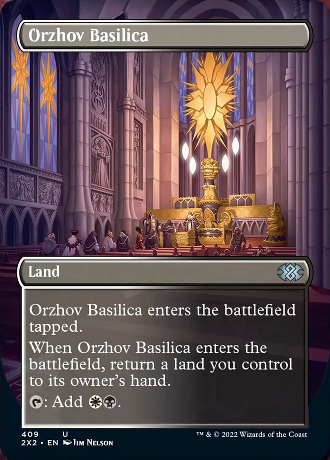 Orzhov Basilica (Borderless Alternate Art) [Double Masters 2022] | Good Games Morley