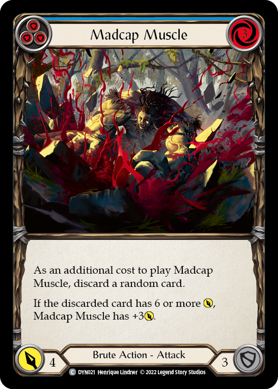 Madcap Muscle (Blue) [DYN021] (Dynasty)  Rainbow Foil | Good Games Morley
