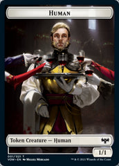Human (001) // Spirit Cleric Double-Sided Token [Innistrad: Crimson Vow Tokens] | Good Games Morley