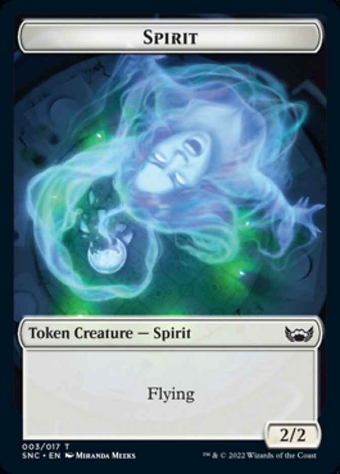 Fish // Spirit Double-Sided Token [Streets of New Capenna Tokens] | Good Games Morley