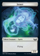 Fish // Spirit Double-Sided Token [Streets of New Capenna Tokens] | Good Games Morley