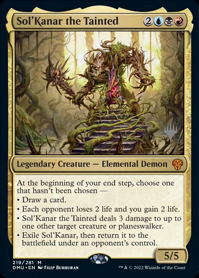 Sol'Kanar the Tainted (Promo Pack) [Dominaria United Promos] | Good Games Morley