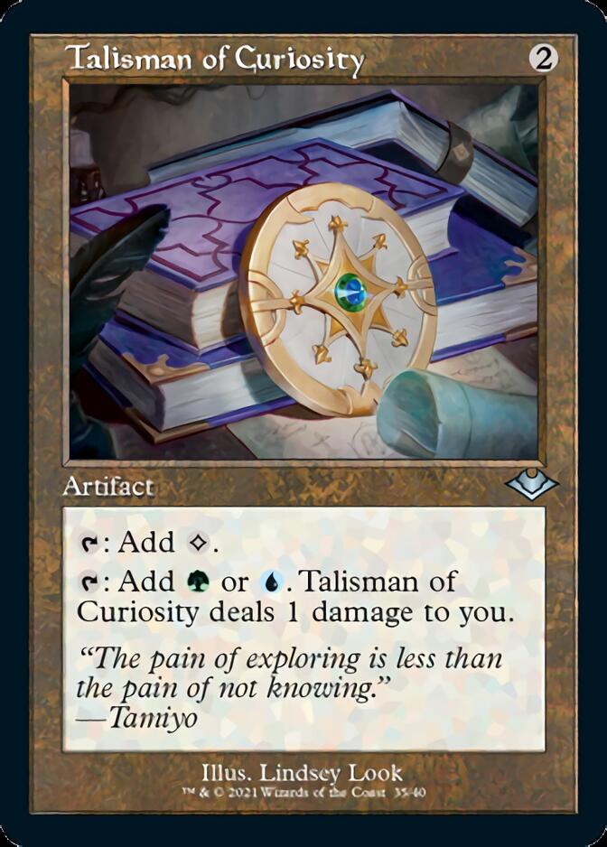 Talisman of Curiosity (Retro Foil Etched) [Modern Horizons] | Good Games Morley