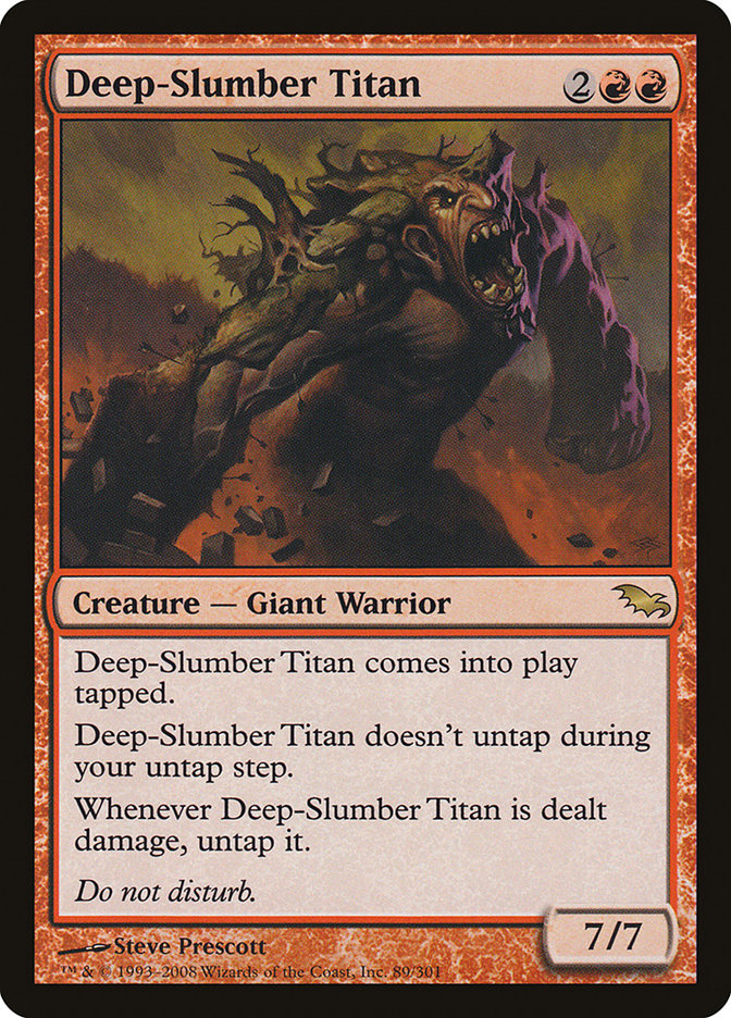 Deep-Slumber Titan 89/301 (Shadowmoor)  - Foil | Good Games Morley