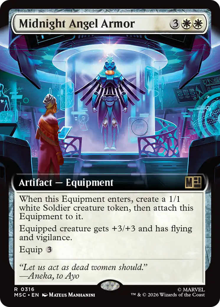 Midnight Angel Armor (Extended Art) [Marvel Super Heroes Commander] | Good Games Morley