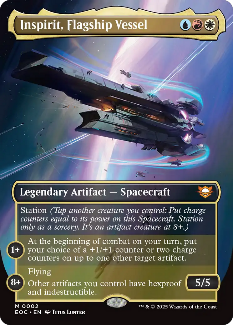 Inspirit, Flagship Vessel (Borderless) [Edge of Eternities Commander] | Good Games Morley