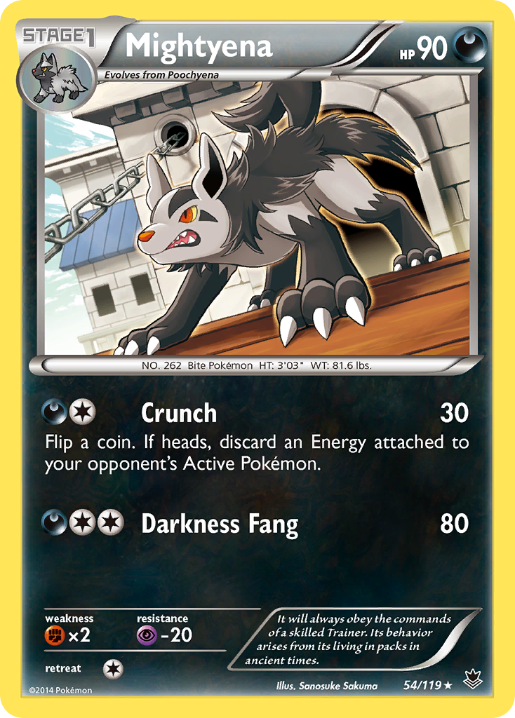 Mightyena (54/119) [XY: Phantom Forces] | Good Games Morley