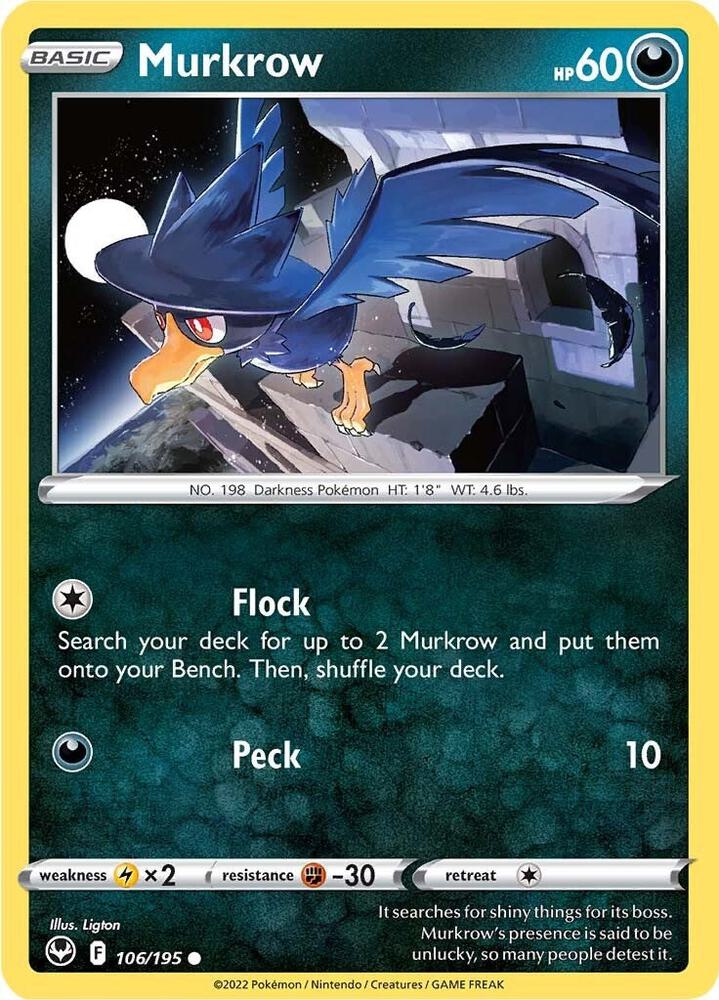 Murkrow 106/195 (SWSH12: Silver Tempest)  | Good Games Morley