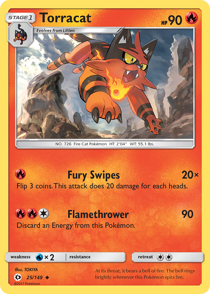 Torracat (25/149) [Sun & Moon: Base Set] | Good Games Morley