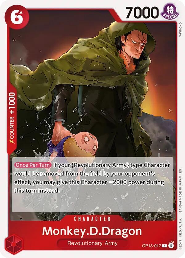 Monkey.D.Dragon OP13-017 (Carrying On His Will)  - Foil | Good Games Morley