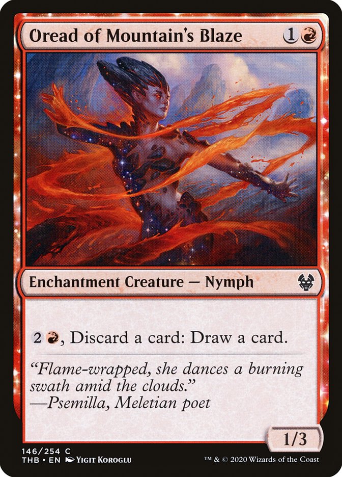 Oread of Mountain's Blaze 146/254 (Theros Beyond Death)  - Foil | Good Games Morley