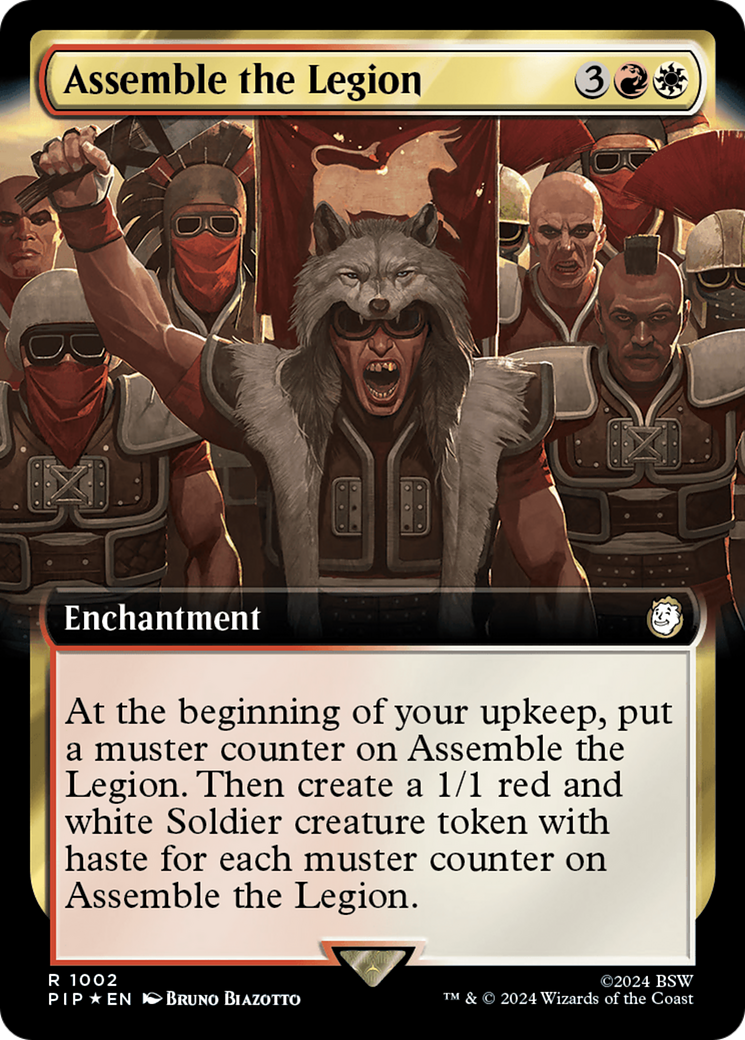 Assemble the Legion (Extended Art) (Surge Foil) [Fallout] | Good Games Morley